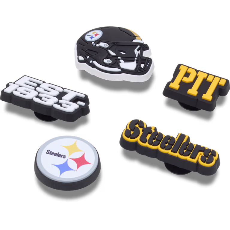 Crocs NFL Pittsburgh Steelers 5 Pack