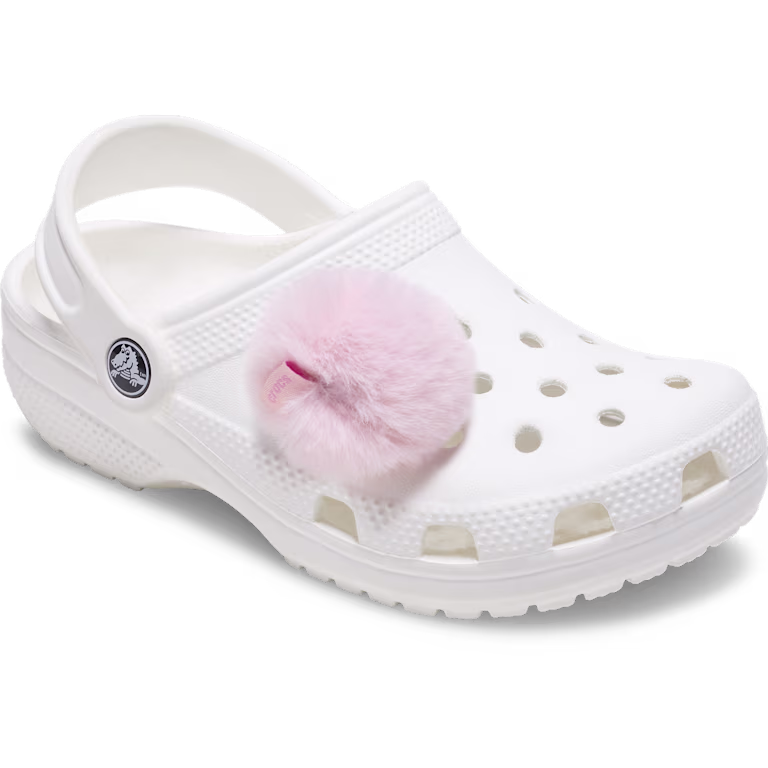 Crocs Pink Milk Puff Ball
