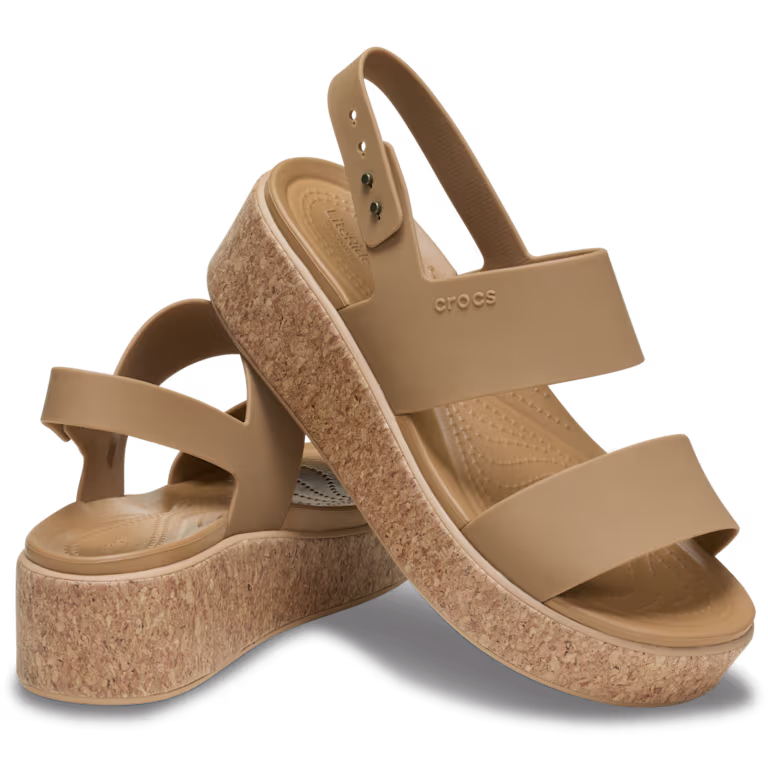 Crocs Brooklyn Low Wedge Cork Sandal