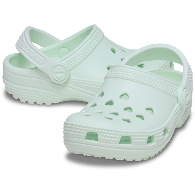 Crocs Toddler Classic Hearts Cut Out Clog