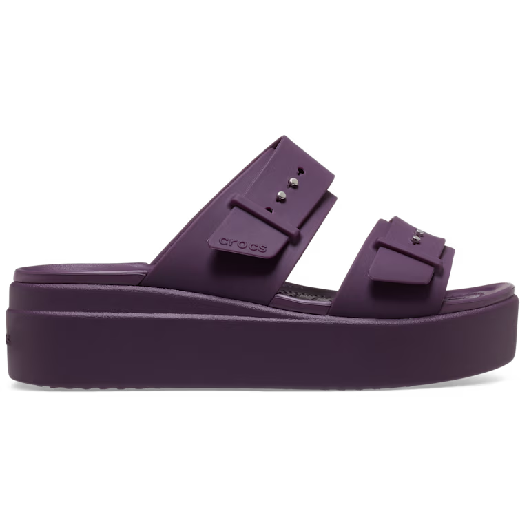 Crocs Brooklyn Buckle Low Wedge Sandal