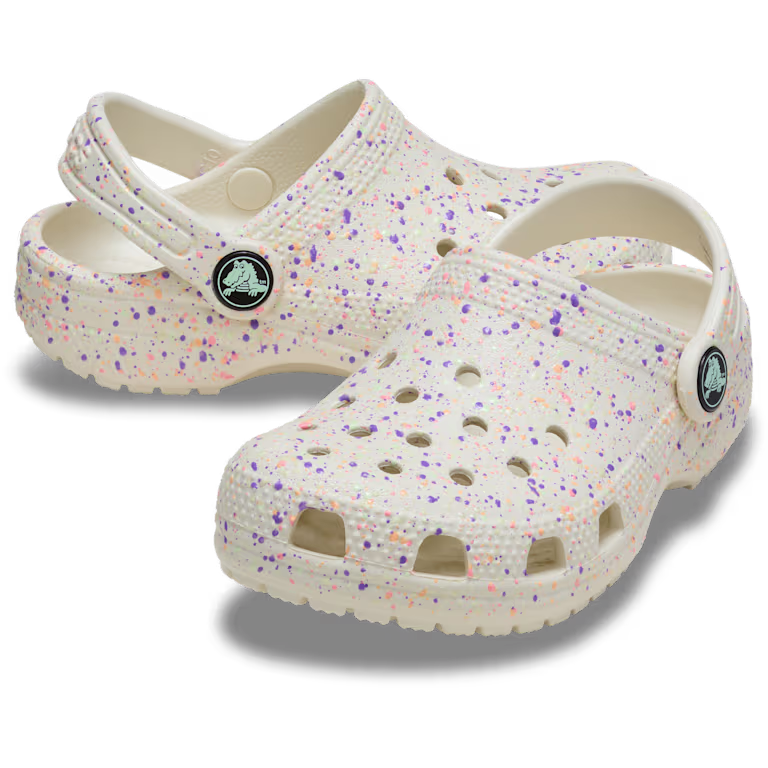 Crocs Toddler Classic Glow Paint Splatter Clog