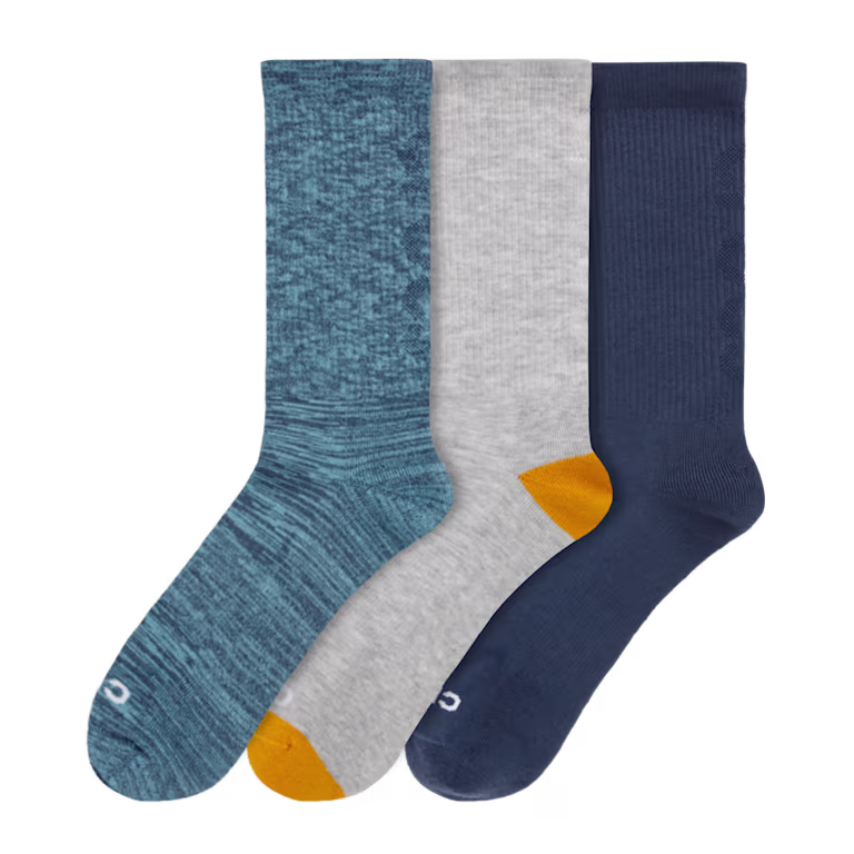 Crocs Texture Logo Crew Socks 3PK