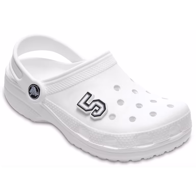 Crocs Jibbitz B&W Number 5