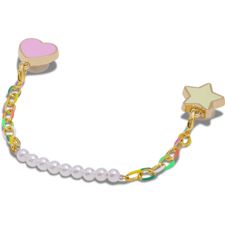 Crocs Pearl and Rainbow Bag Chain