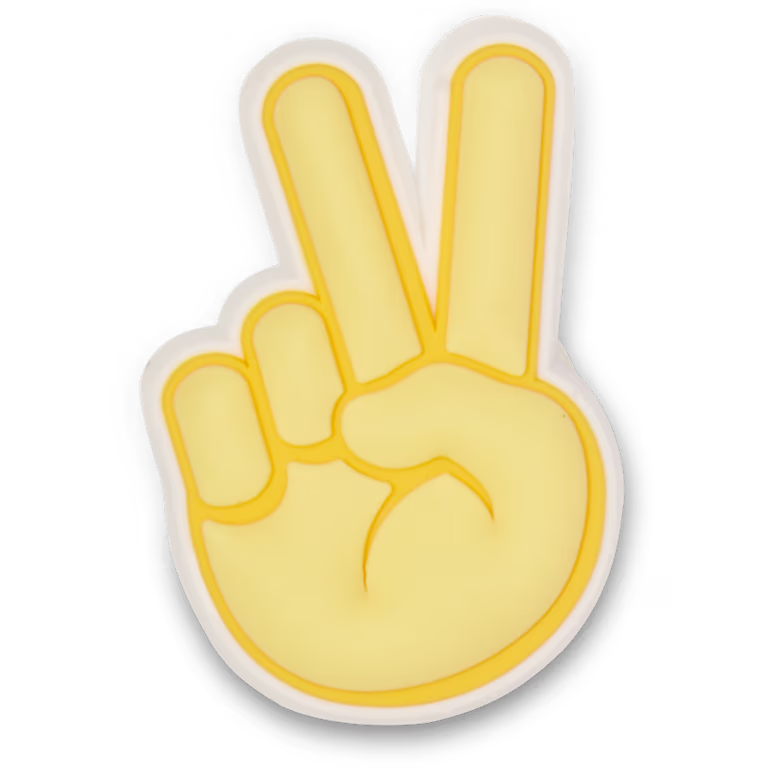 Crocs Peace Hand Sign