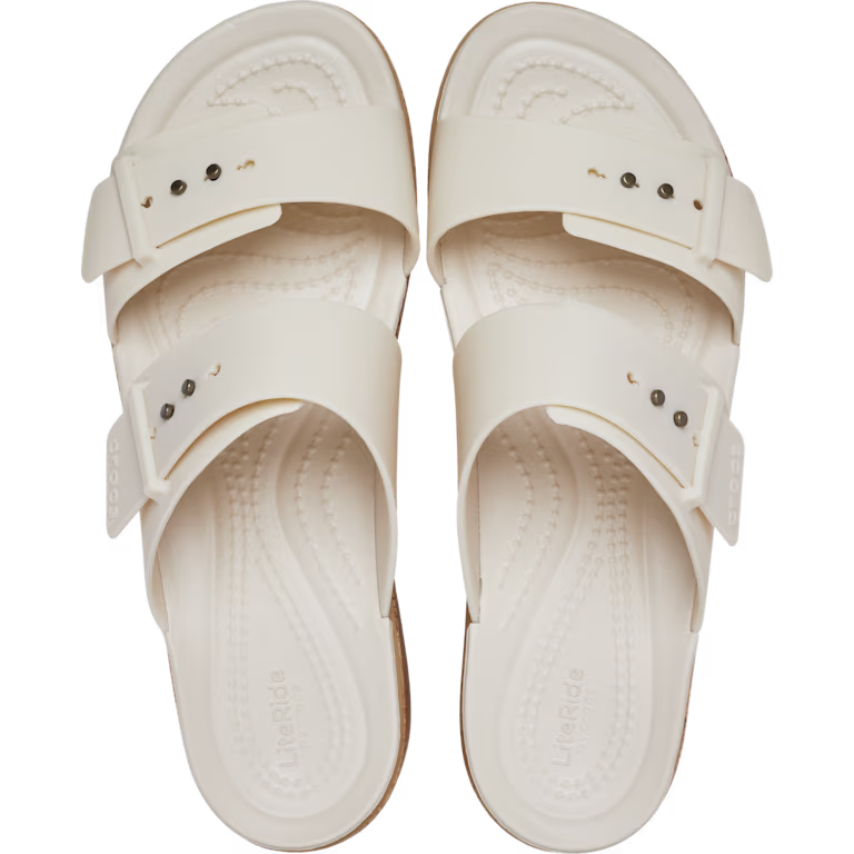 Crocs Brooklyn Buckle Low Wedge Cork Sandal