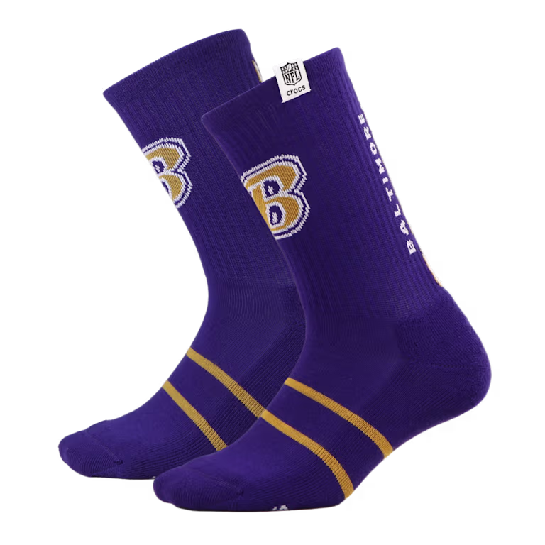 Crocs NFL Baltimore Ravens Crocs Socks