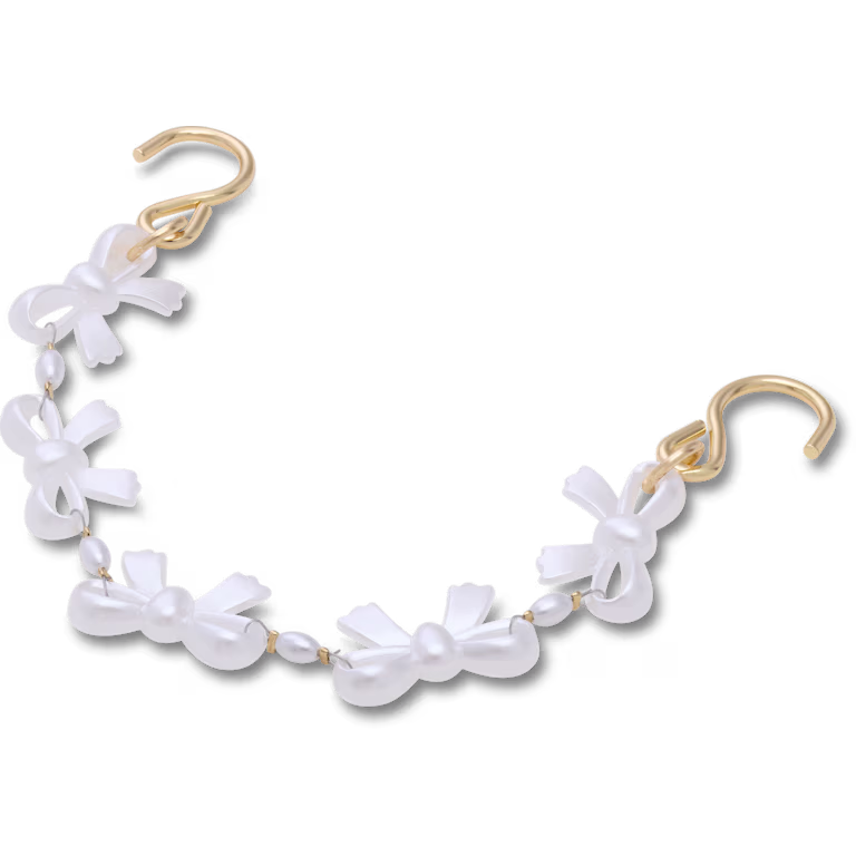 Crocs Pearl Bow Rivet Chain