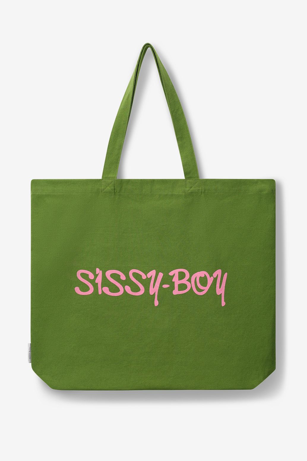 Sissy-Boy Groene canvas shopper large