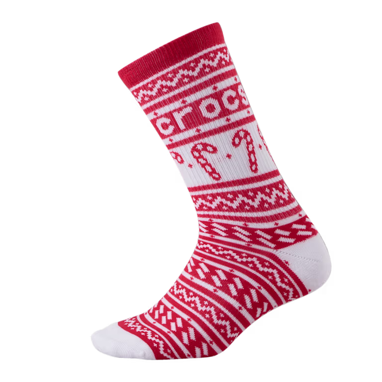Crocs CrocsSocks Candy Cane 3-Pack