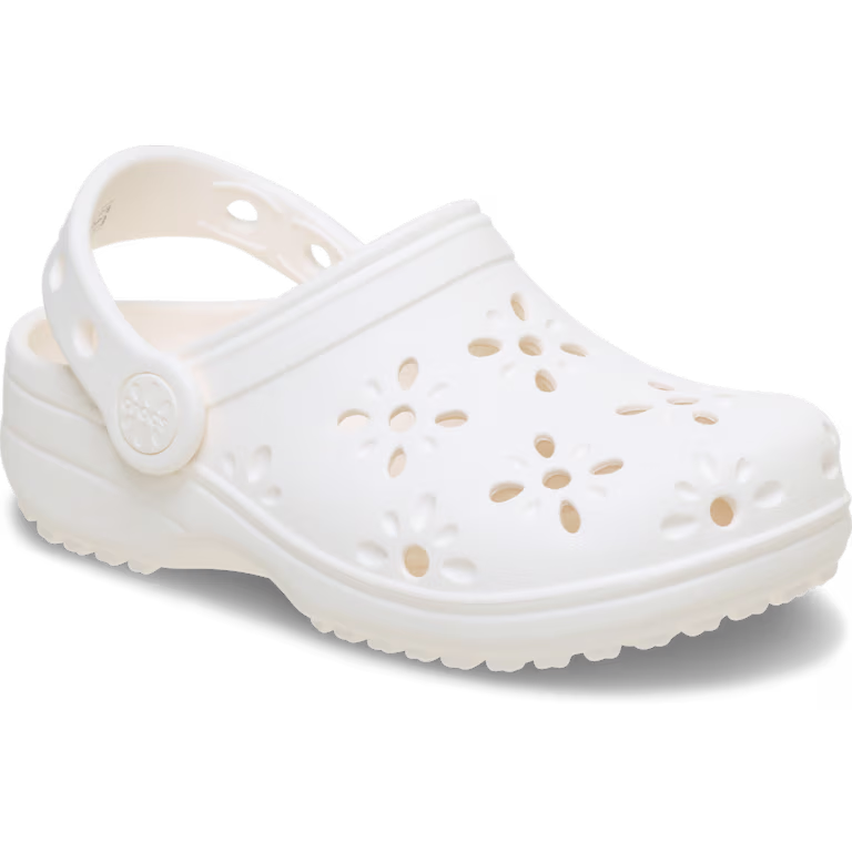 Crocs Toddler Classic Floral Cut-Out Clog