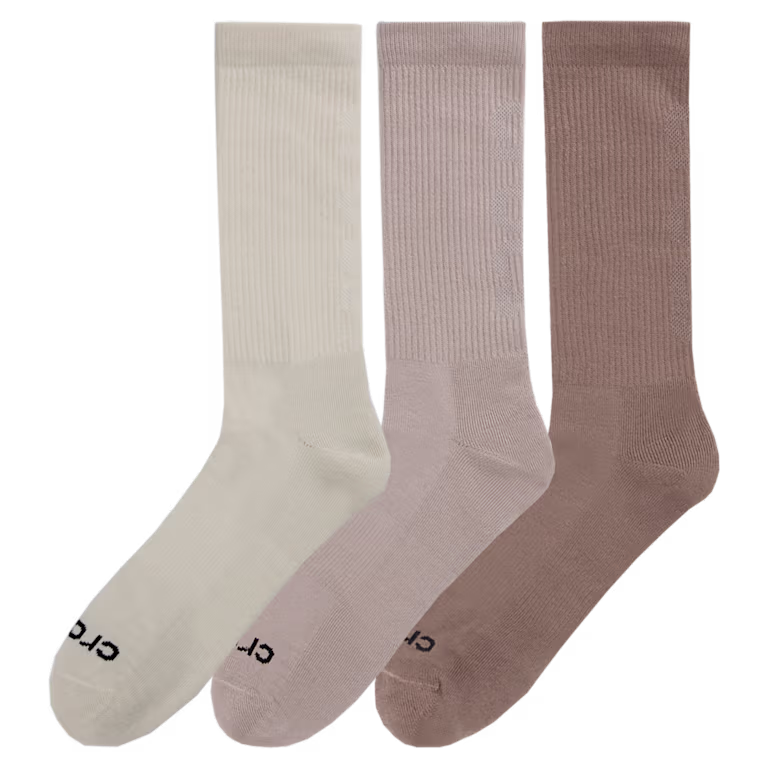 Crocs Texture Logo Crew Socks 3PK