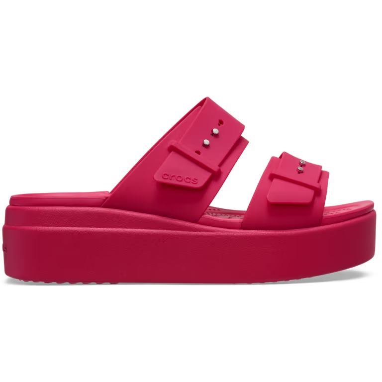 Crocs Brooklyn Buckle Low Wedge Sandal