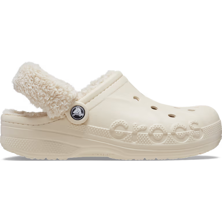 Crocs Baya Lined Fuzz-Strap Clog