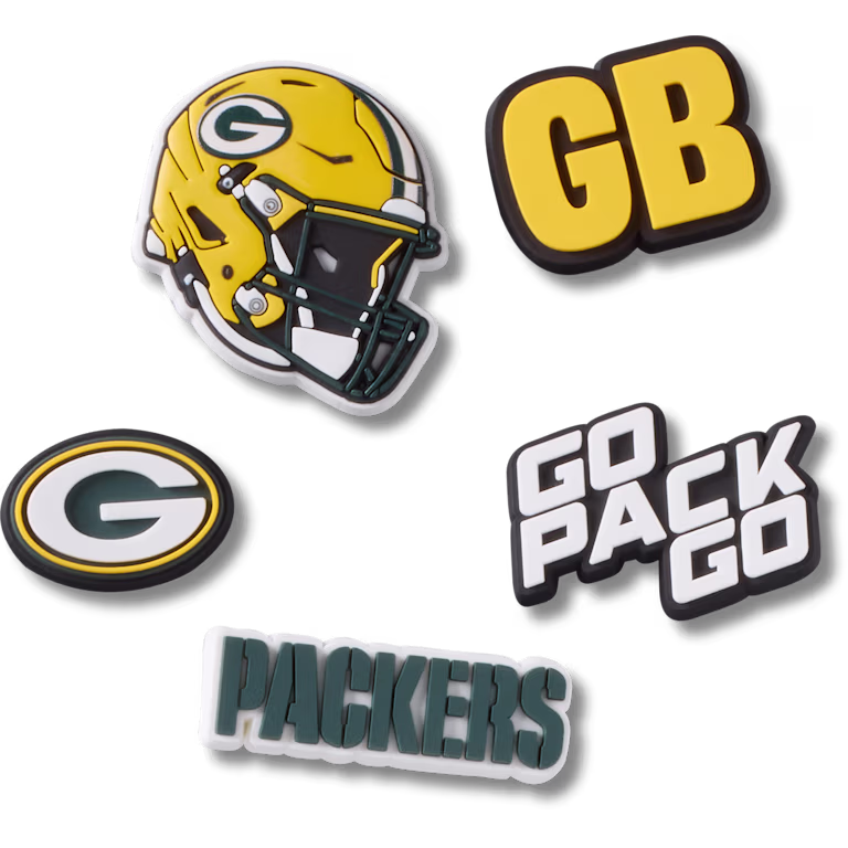 Crocs NFL Green Bay Packers 5 Pack