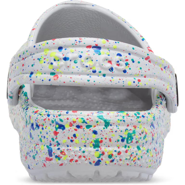 Crocs Kids' Classic Glow Paint Splatter Clog