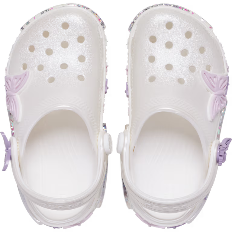 Crocs Toddler Classic Butterfly Sparkle Shaker Clog