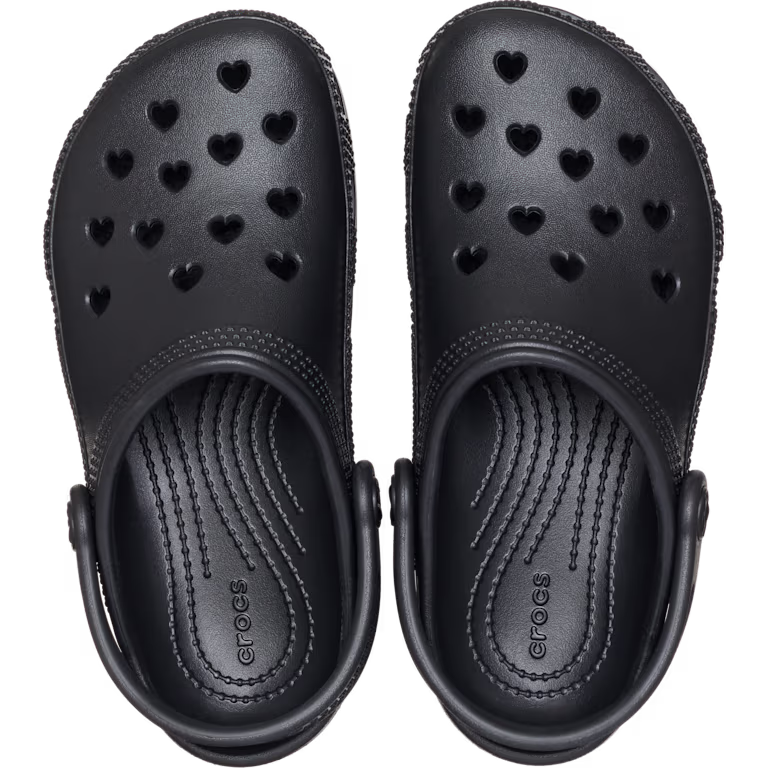 Crocs Kids' Classic Hearts Cut Out Clog