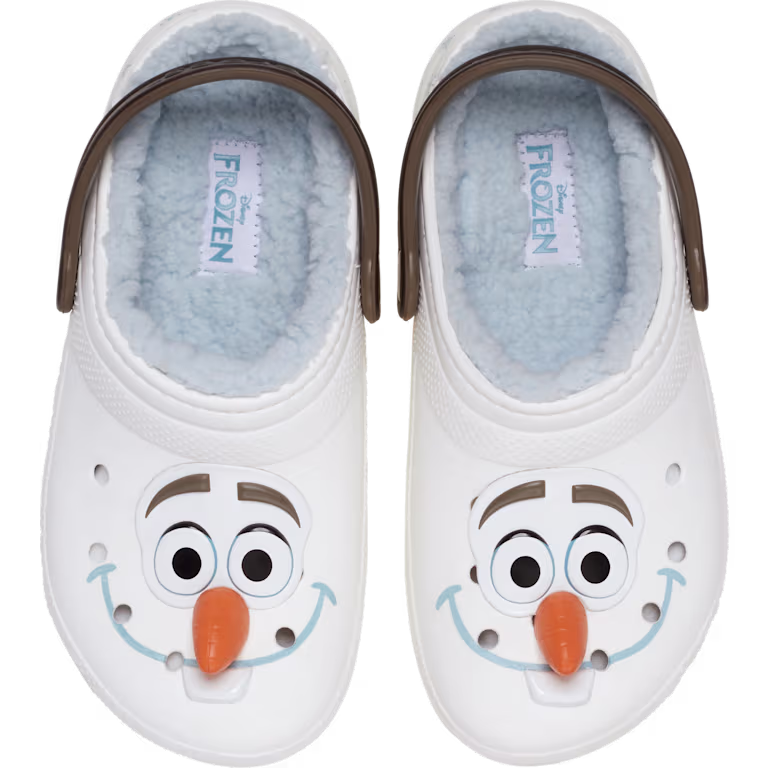 Crocs Kids' Disney Frozen Olaf Lined Classic Clog