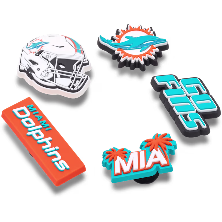 Crocs NFL Miami Dolphins 5 Pack