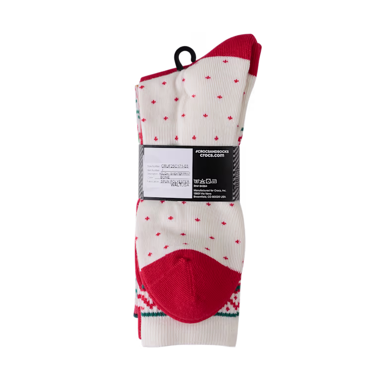 Crocs CrocsSocks Sweater Print 3-Pack