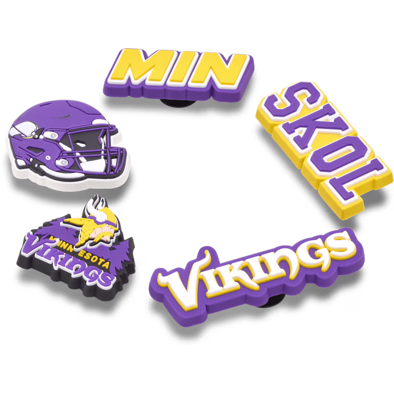 Crocs NFL Minnesota Vikings 5 Pack