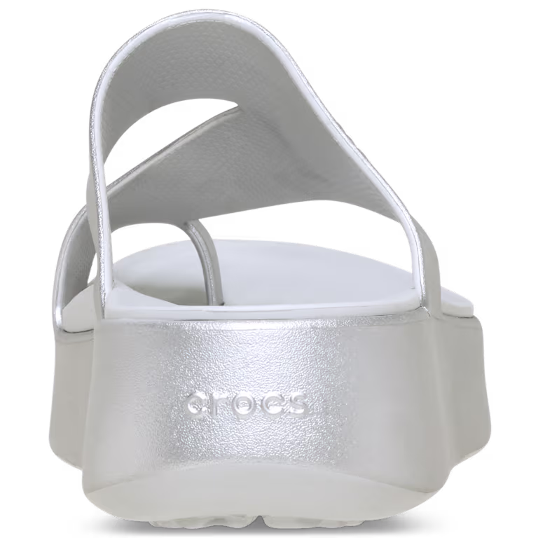 Crocs Getaway Platform Toe Loop Metallic Sandal