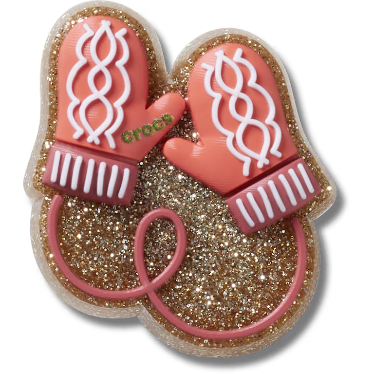 Crocs Glitter Pink Mittens