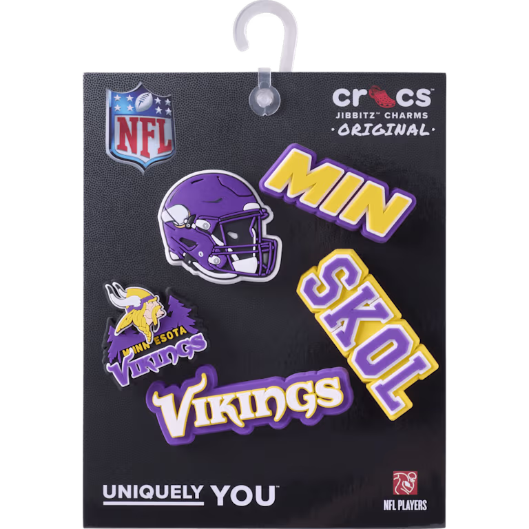 Crocs NFL Minnesota Vikings 5 Pack