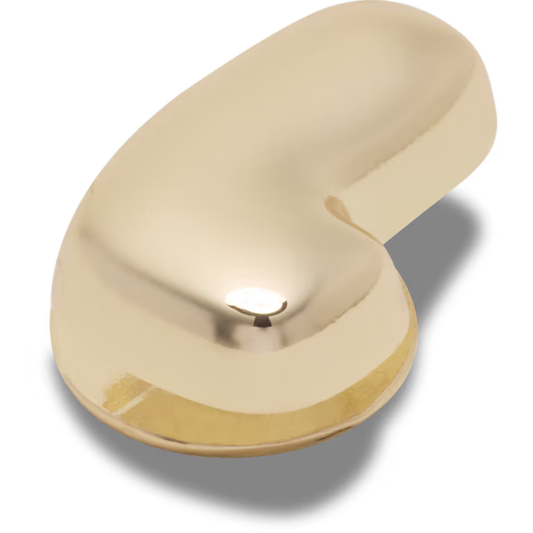 Crocs Gold Bubble Letter L
