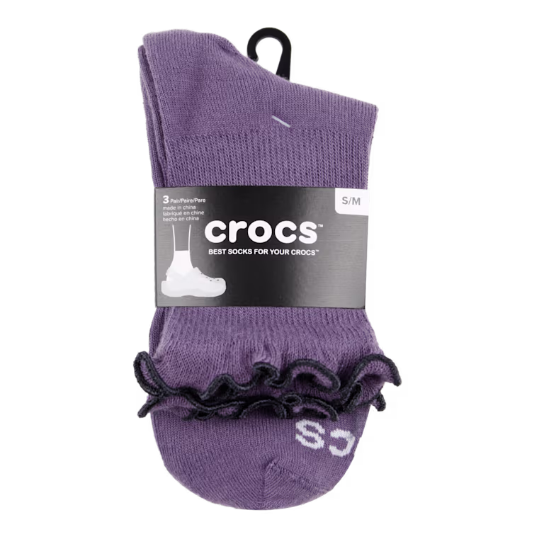 Crocs Ruffle Ankle Socks 3PK
