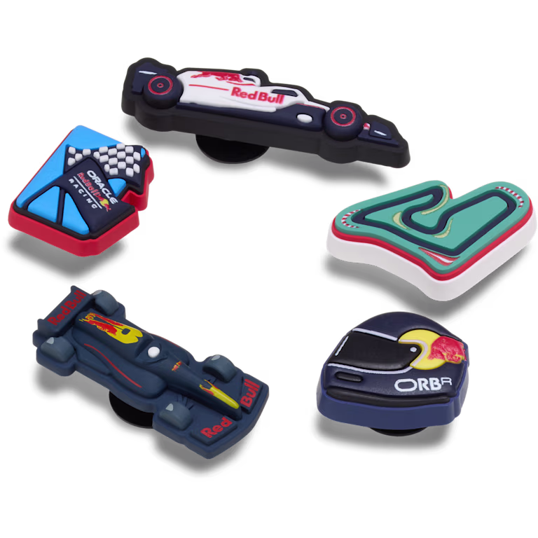 Crocs Oracle Red Bull Racing Crocs 5 Pack Jibbitz