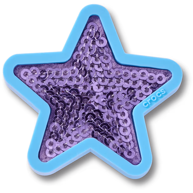 Crocs Purple Sequin Star