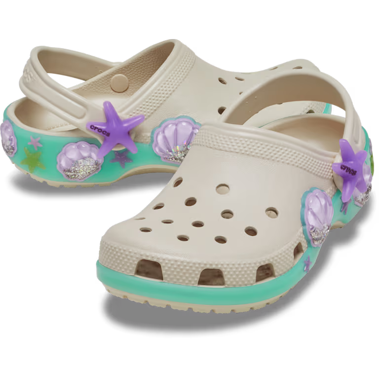 Crocs Kids' Classic Sea Sparkle Shaker Clog
