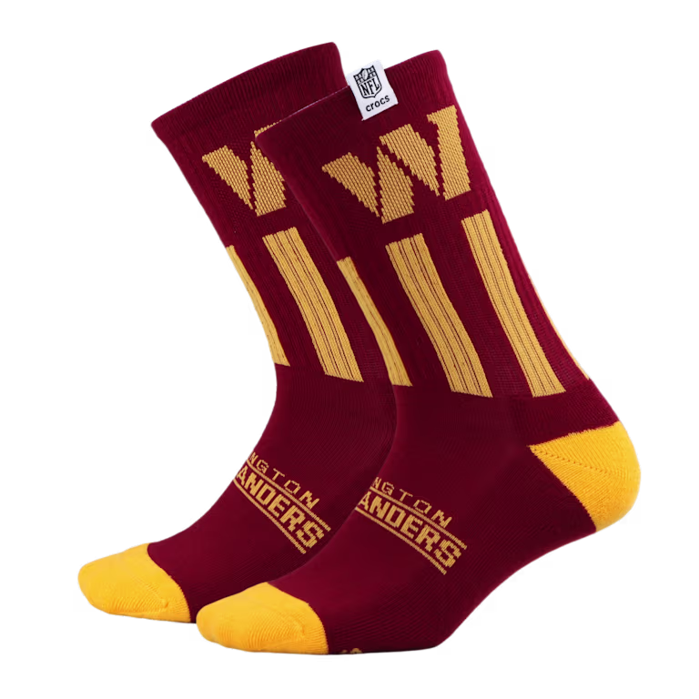 Crocs NFL Washington Commanders Crocs Socks