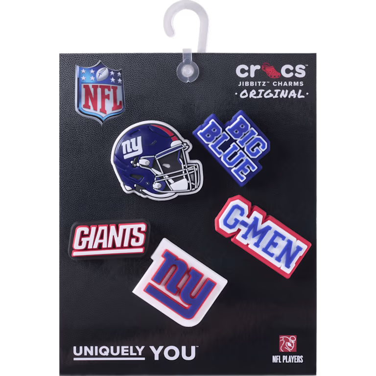Crocs NFL New York Giants 5 Pack