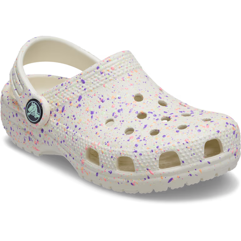 Crocs Toddler Classic Glow Paint Splatter Clog