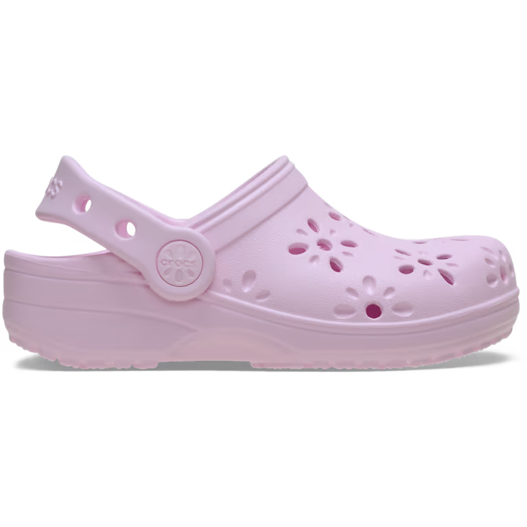 Crocs Toddler Classic Floral Cut-Out Clog
