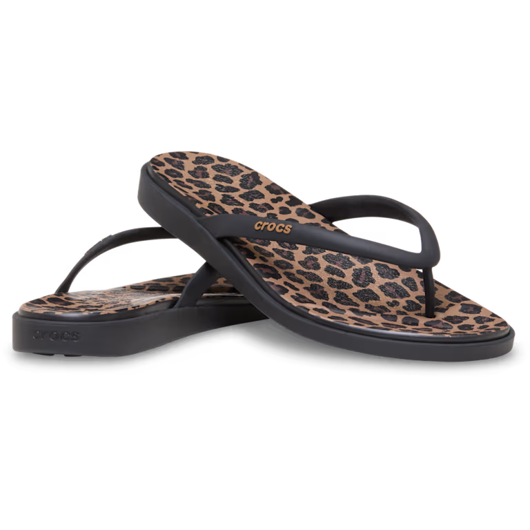 Crocs Miami Round Toe Animal Flip