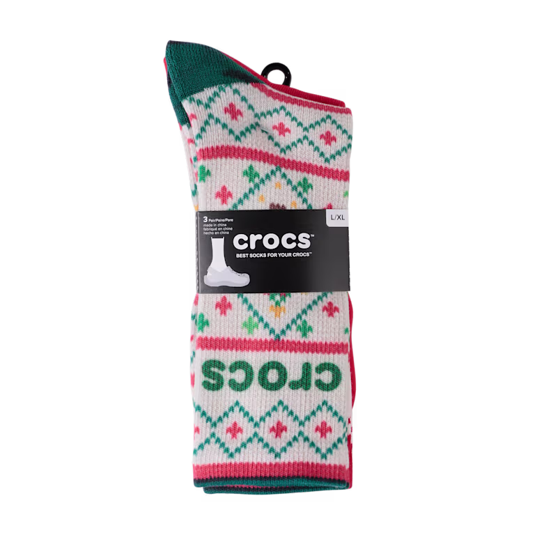 Crocs CrocsSocks Sweater Print 3-Pack