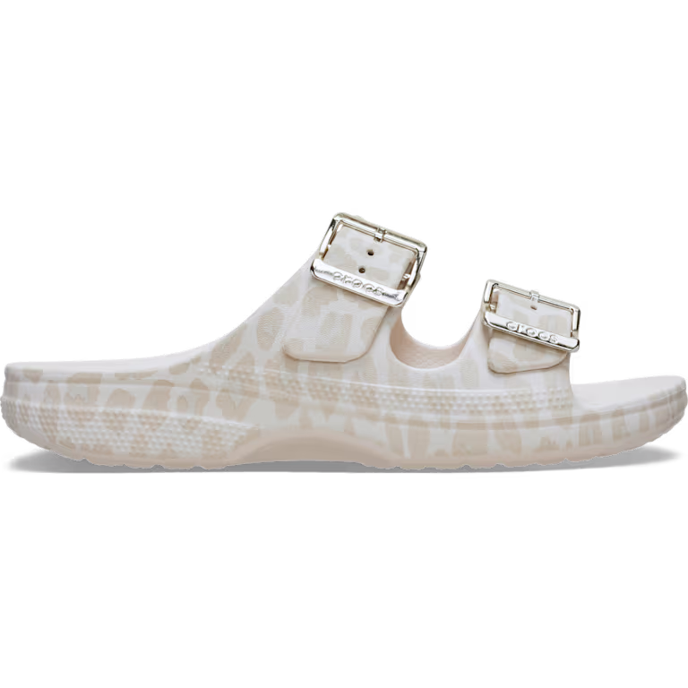 Crocs Women's Saturday Metallic Buckle Animal Sandal