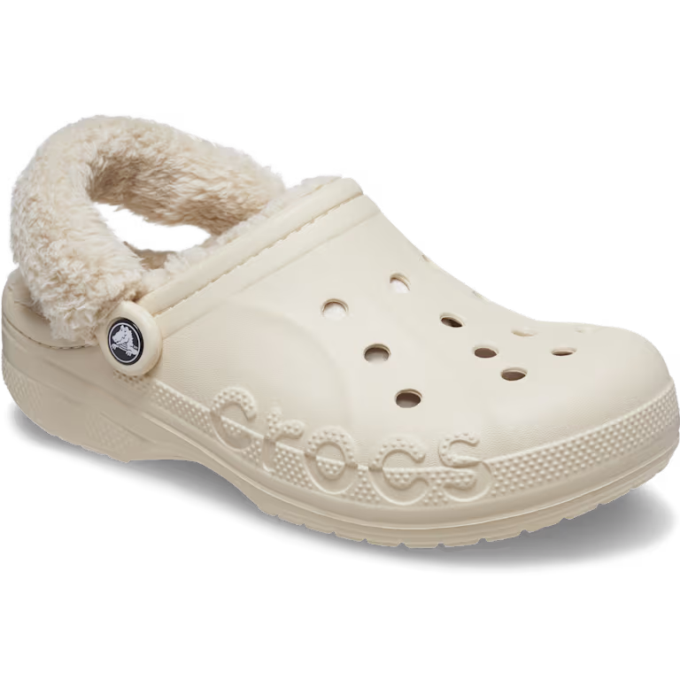 Crocs Baya Lined Fuzz-Strap Clog