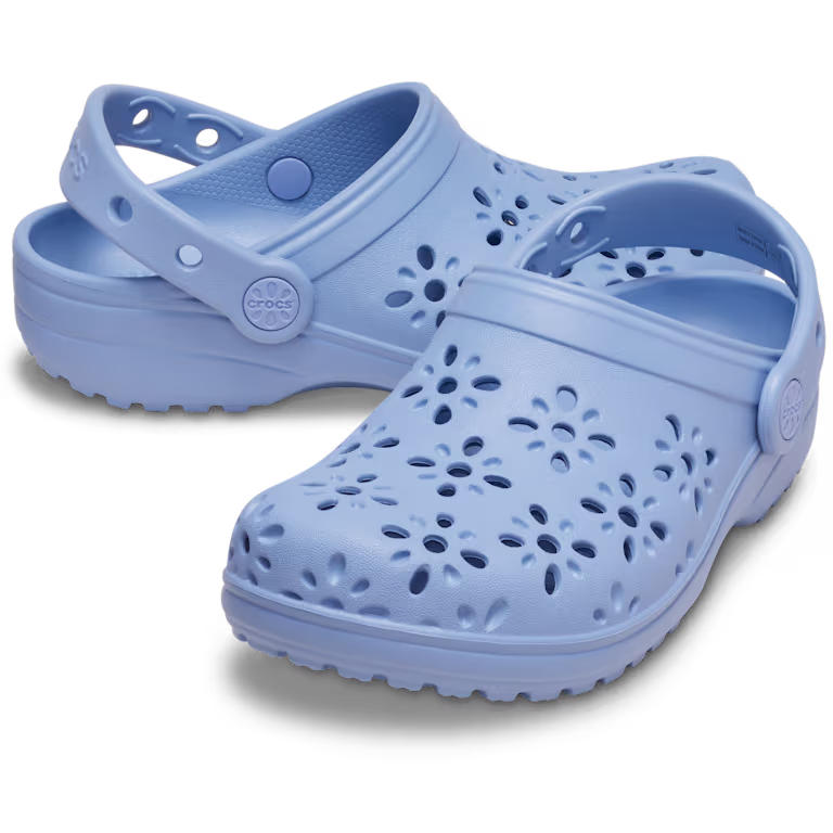Crocs Toddler Classic Floral Cut-Out Clog