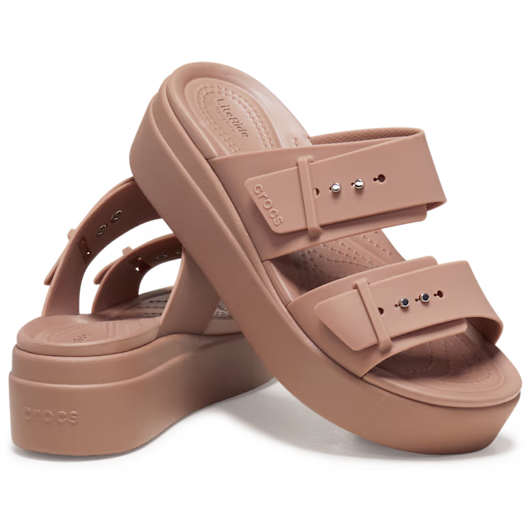 Crocs Brooklyn Buckle Low Wedge Sandal