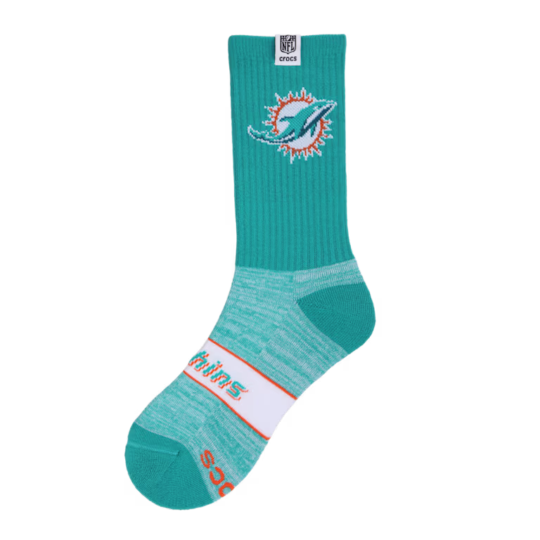 Crocs NFL Miami Dolphins Crocs Socks
