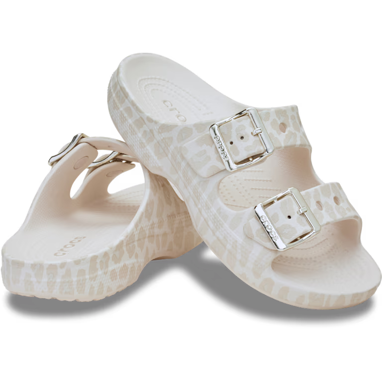 Crocs Women's Saturday Metallic Buckle Animal Sandal