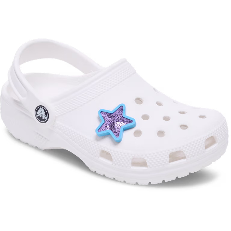 Crocs Purple Sequin Star