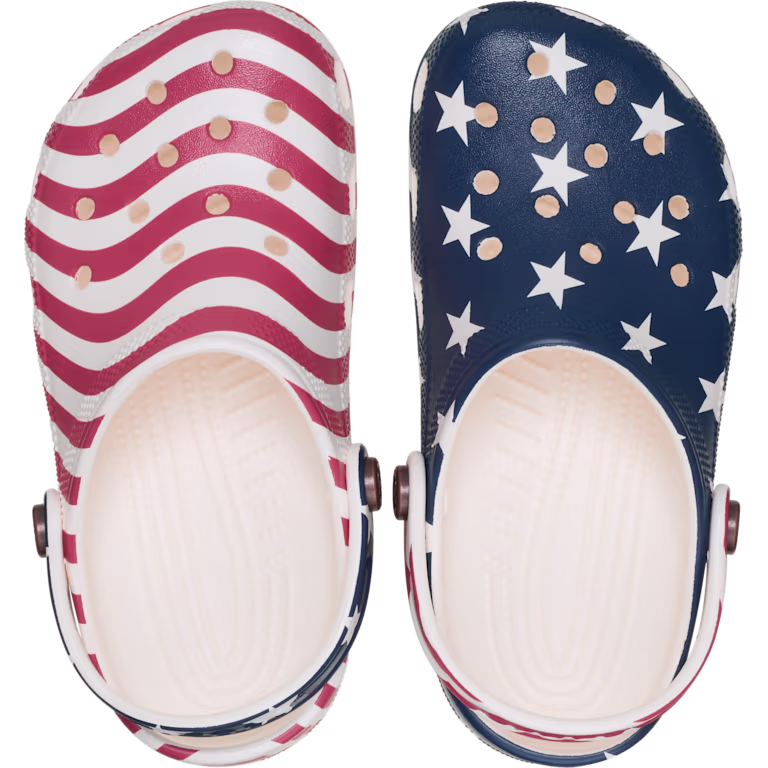 Crocs Kids’ Classic American Flag Clog