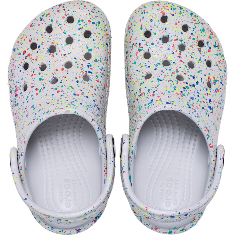 Crocs Toddler Classic Glow Paint Splatter Clog